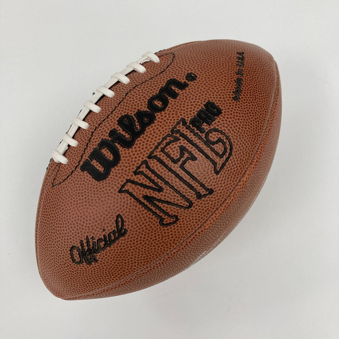 Beautiful Walter Payton Signed Wilson Official NFL Game Football JSA COA