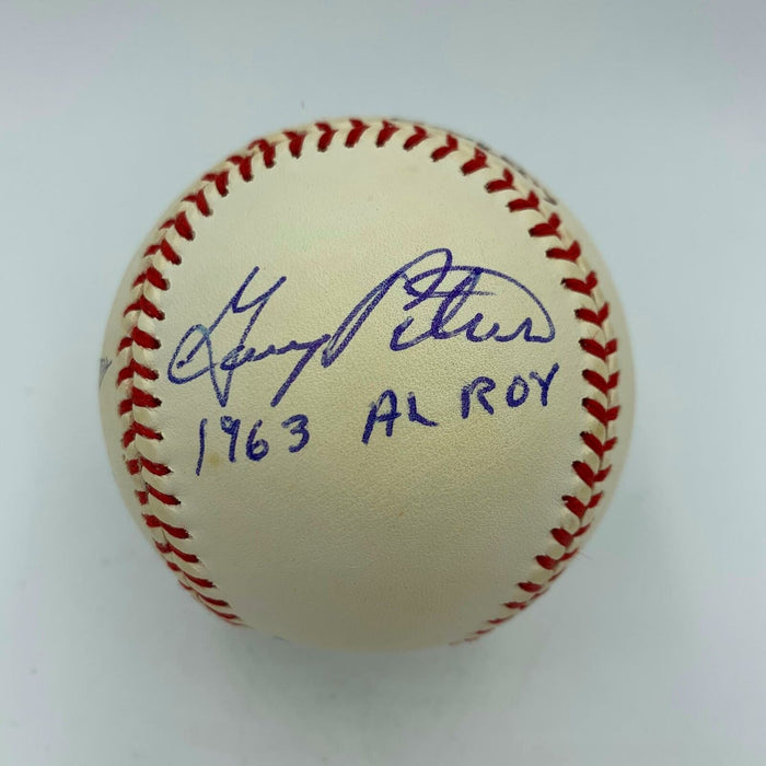 Chicago White Sox Rookie Of Year Signed Baseball Aparicio Peters Kittle JSA COA