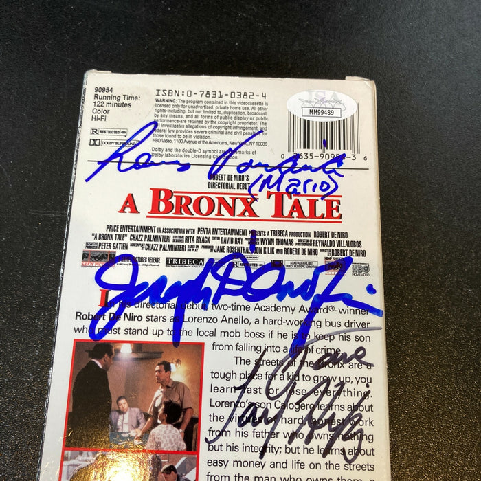 A Bronx Tale Cast Signed VHS Movie With 7 Signatures JSA COA