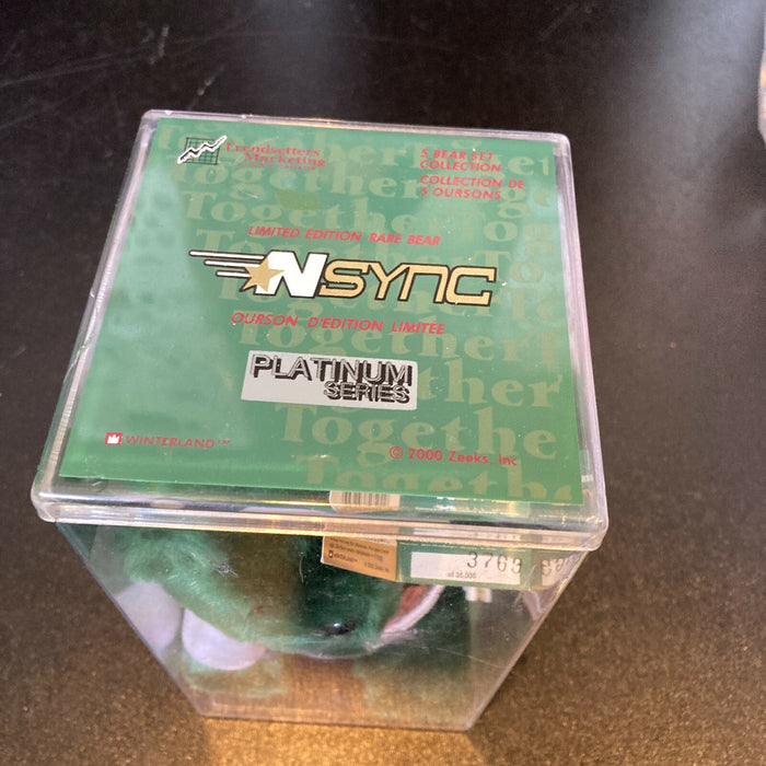 NSYNC Joey Fatone Signed Bear Figure With JSA COA