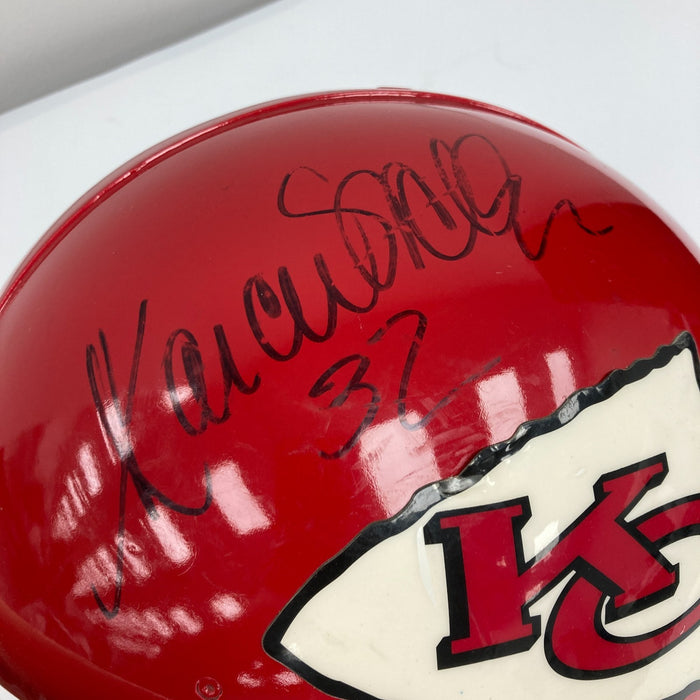 Marcus Allen 1990's Signed Game Used Kansas City Chiefs Helmet JSA COA