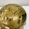 Tom Brady Peyton Manning Joe Montana NFL Hall Of Fame Signed Helmet 36 Sigs JSA