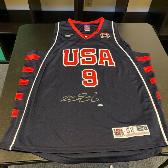 Lebron James Signed Authentic 2004 Team USA Olympics Jersey UDA & PSA DNA COA