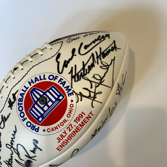 1991 Football Hall of Fame Enshrinement Signed Football 31 Sigs JSA COA