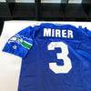 Rick Mirer Signed Authentic 1990's Seattle Seahawks Game Model Jersey JSA COA