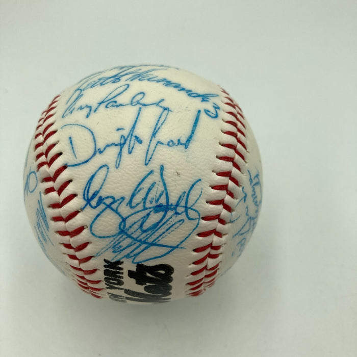 1985 - 1986 New York Mets Team Signed Baseball 28 Sigs With Gary Carter