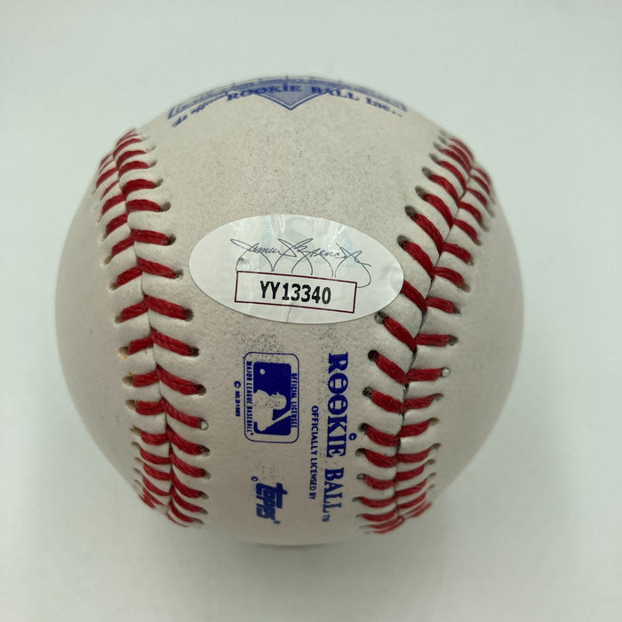 Mickey Mantle #7 Signed 1952 Topps Rookie Card Baseball JSA COA