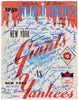 Mickey Mantle Joe Dimaggio 1951 Yankees Giants Signed World Series Program BAS