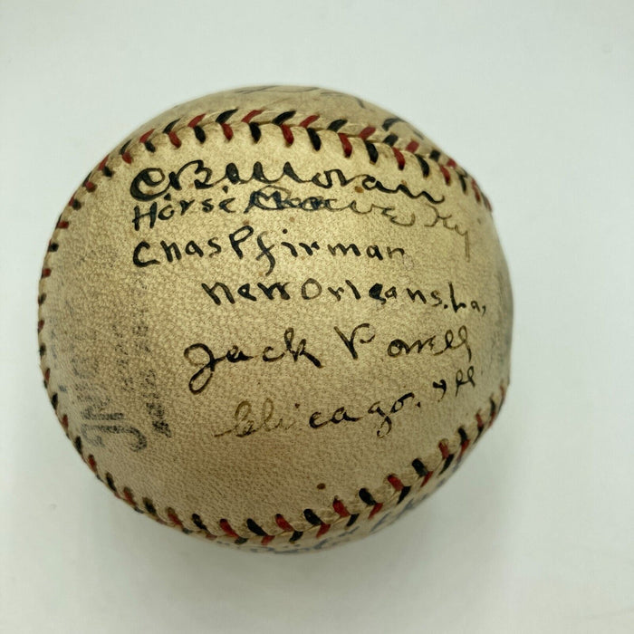 Hank O'Day Hall Of Fame 1918 Umpires Signed National League Baseball JSA COA