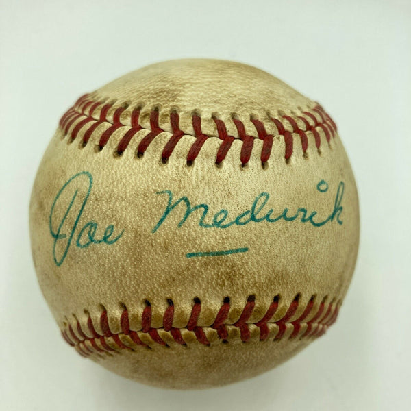 Beautiful Joe Medwick Single Signed Official National League Baseball JSA COA