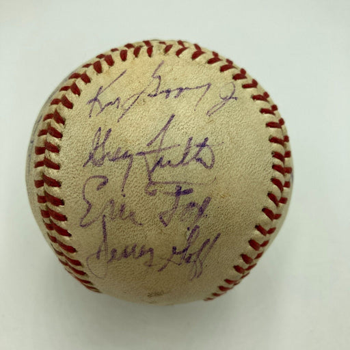 Ken Griffey Jr. Pre Rookie 1988 Vermont Mariners Team Signed Game Baseball JSA