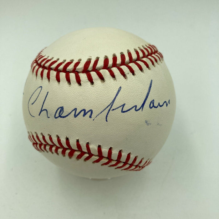 Beautiful Wilt Chamberlain Single Signed National League Baseball PSA DNA COA