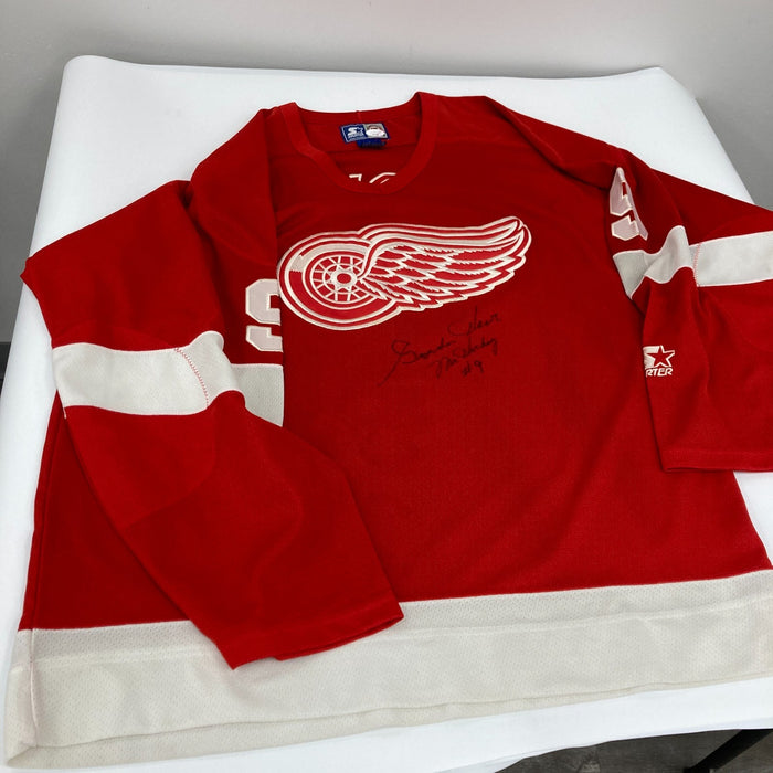 Gordie Howe Mr. Hockey #9 Signed Authentic Detroit Red Wings Jersey JSA COA