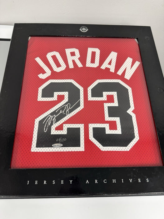 Michael Jordan Signed 1987 Chicago Bulls Jersey Upper Deck Archives JSA