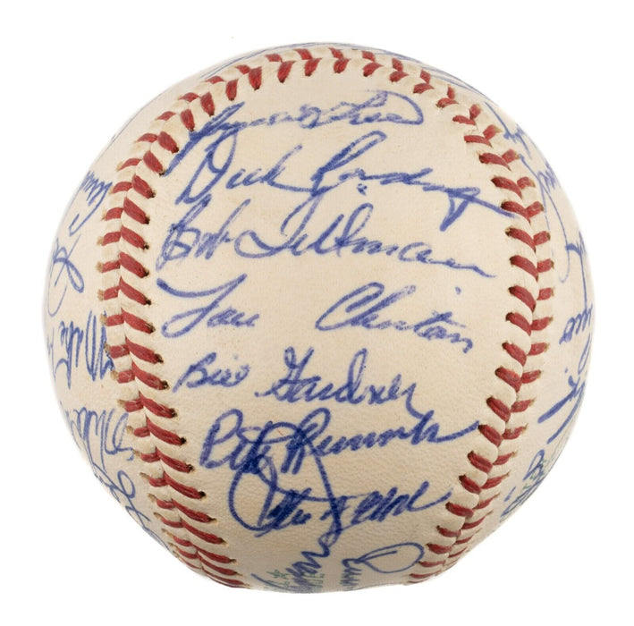 Beautiful 1962 Boston Red Sox Team Signed Official American League Baseball JSA