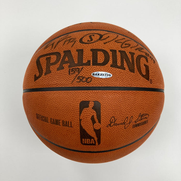 2007-08 Boston Celtics NBA Champs Team Signed Basketball UDA Upper Deck COA