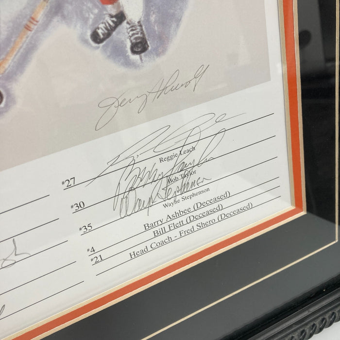 1974-75 Philadelphia Flyers Stanley Cup Champs Team Signed 20x23 Photo JSA COA