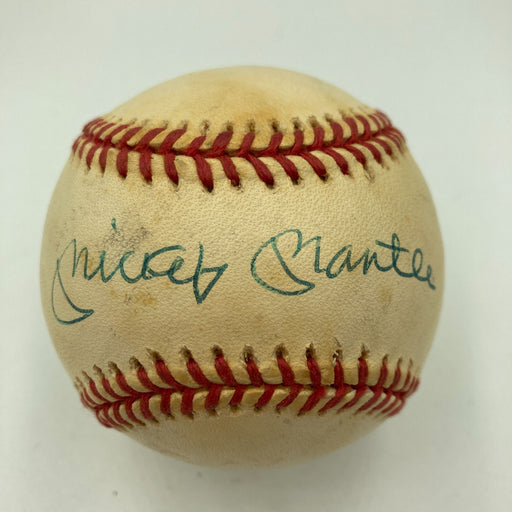 Mickey Mantle Signed Official American League Baseball JSA COA