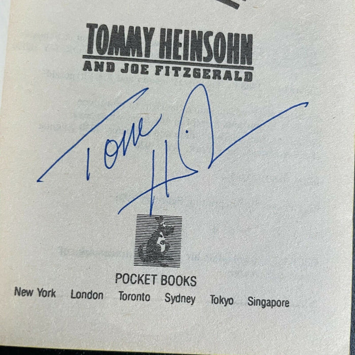 Tommy Heinsohn Signed Autographed Give Em The Hook Book With JSA COA