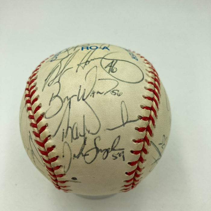 1999 Chicago White Sox Team Signed Baseball Frank Thomas Beckett COA