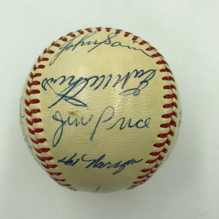 Mint 1968 Detroit Tigers World Series Champs Team Signed Baseball JSA COA
