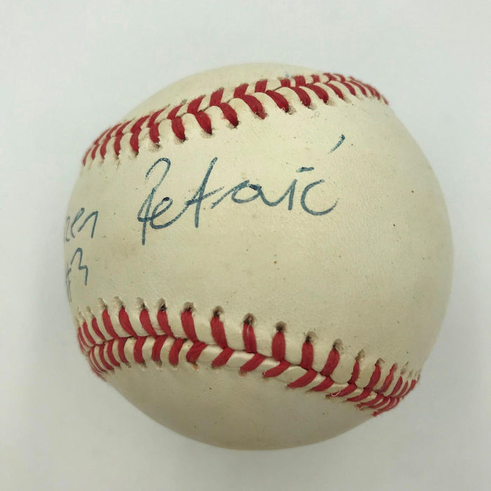 Rare Drazen Petrovic Single Signed Autographed American League Baseball JSA COA