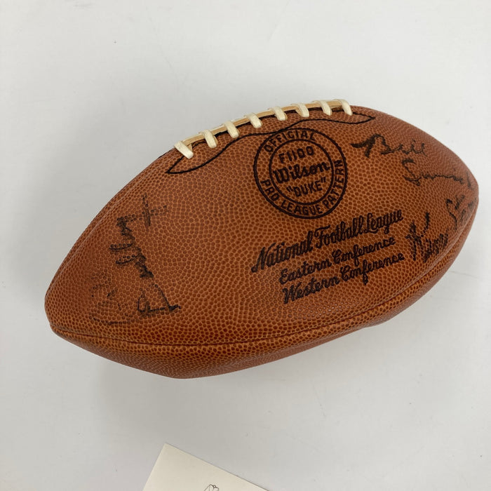 Ken Strong Hall Of Fame Multi Signed Wilson NFL Football JSA COA
