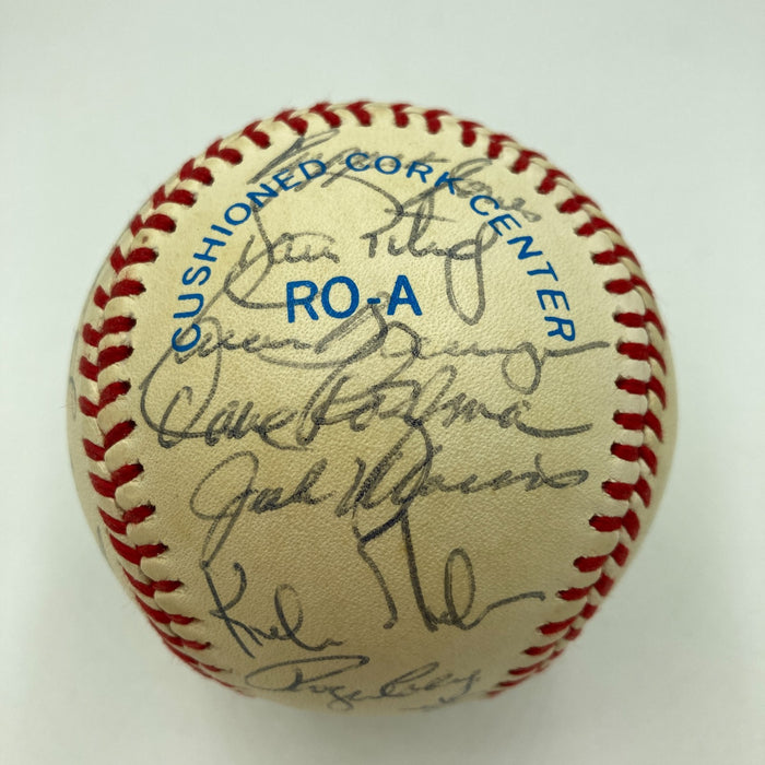 1984 Detroit Tigers World Series Champs Team Signed Baseball 30 Sigs JSA COA