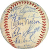 Joe Dimaggio 1976 Old Timers Multi Signed Game Used American League Baseball PSA