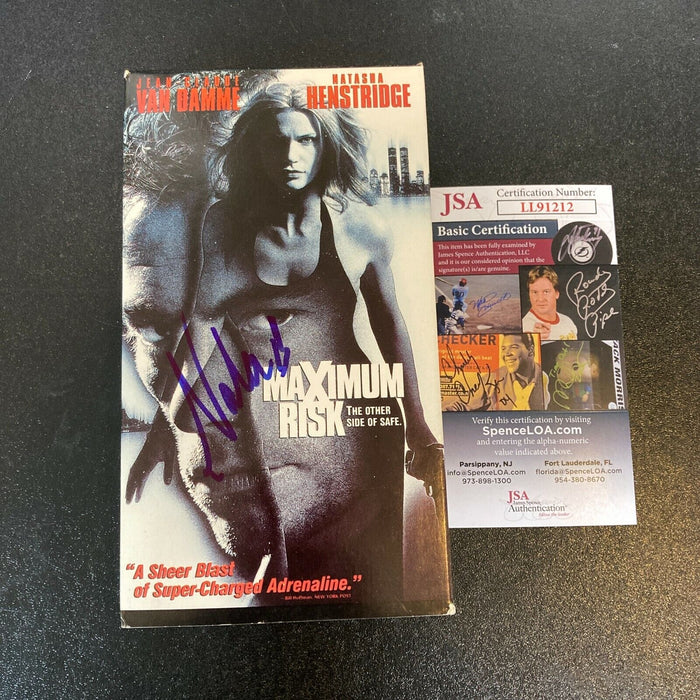 Natasha Henstridge Signed Autographed Maximum Risk VHS Movie With JSA COA