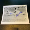 Eddie Mathews & Randy Jackson Signed Autographed 8x10  Photo PSA DNA COA
