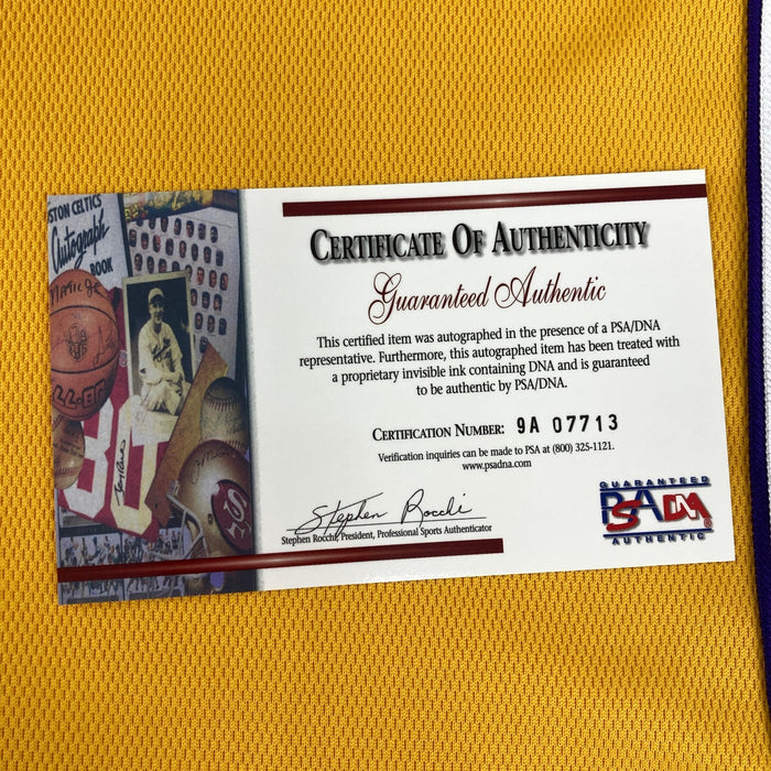 Kobe Bryant Signed 1999 Finals Los Angeles Lakers Pro Cut Jersey Beckett & PSA