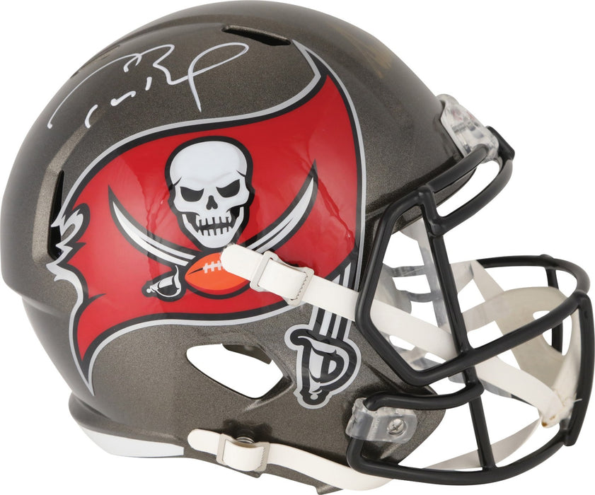 President Donald Trump & Tom Brady Signed Riddell Buccaneers NFL Helmet JSA COA