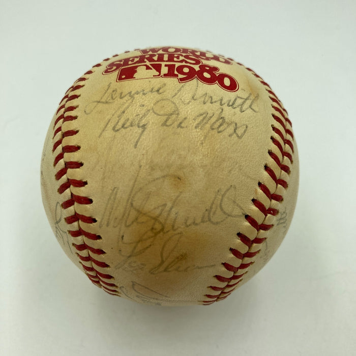 1980 Philadelphia Phillies World Series Champs Team Signed Baseball With JSA COA