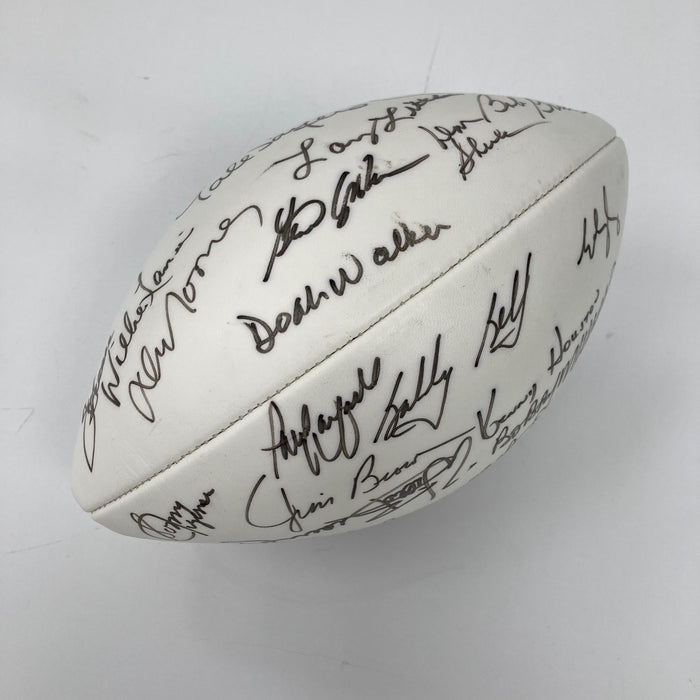 1993 Hall Of Fame Induction Multi Signed Football 27 Sigs JSA COA