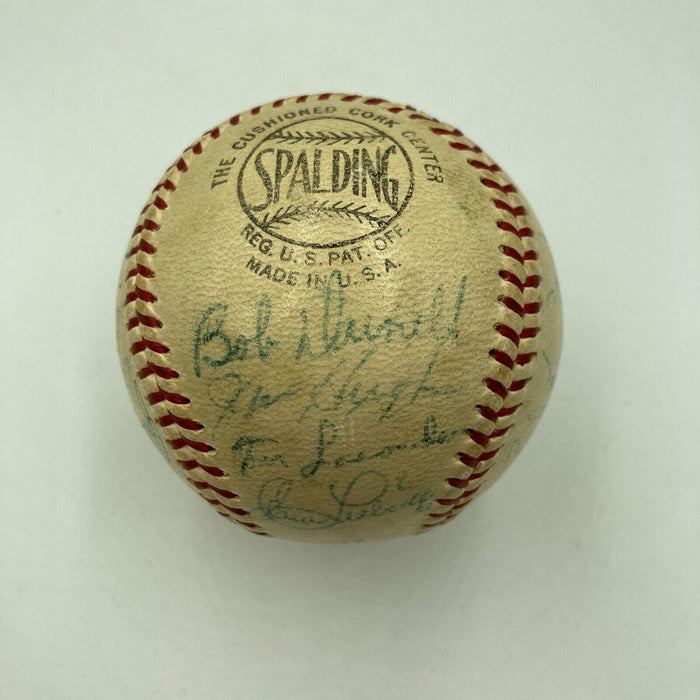 Jackie Robinson 1954 Brooklyn Dodgers Team Signed Baseball PSA DNA