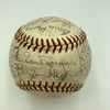 1961 New York Yankees W.S. Champs Team Signed Baseball Mickey Mantle Maris BAS