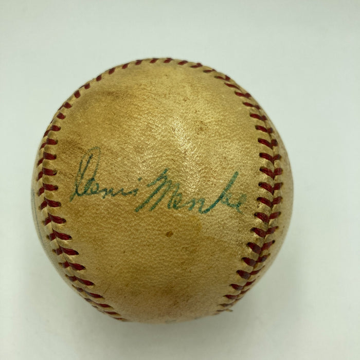 Chief Noc-A-Homa 1966 Atlanta Braves Signed NL Game Used Baseball JSA COA