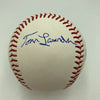 Vin Scully Kirk Gibson Lasorda Hershiser Signed 1988 World Series Baseball PSA