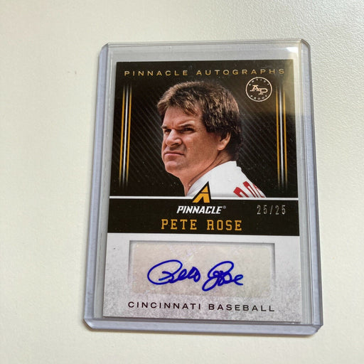 2013 Pinnacle Panini Pete Rose Auto #25/25 Signed Baseball Card