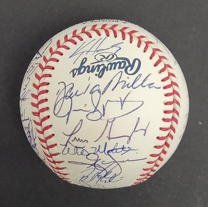 2001 Arizona Diamondbacks World Series Champs Team Signed Baseball Beckett COA