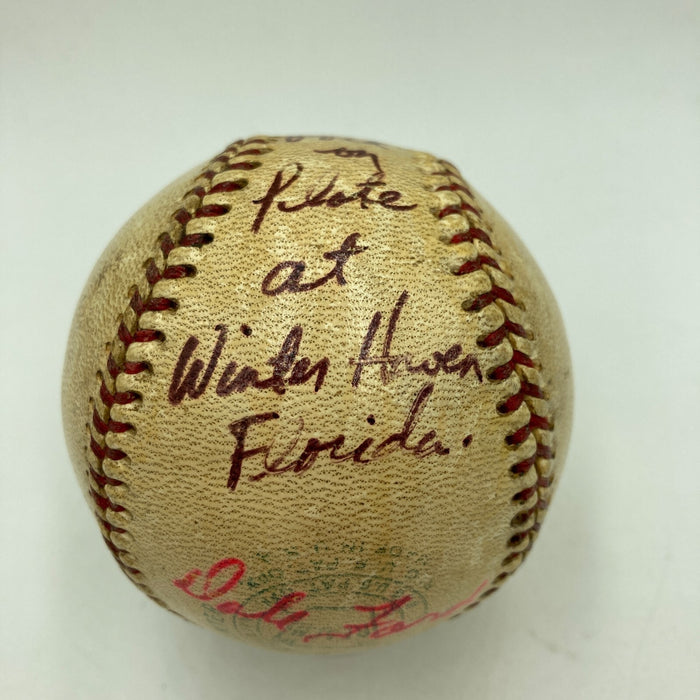 Dale Ford Umpire First Major League Game Signed Game Used Baseball JSA COA