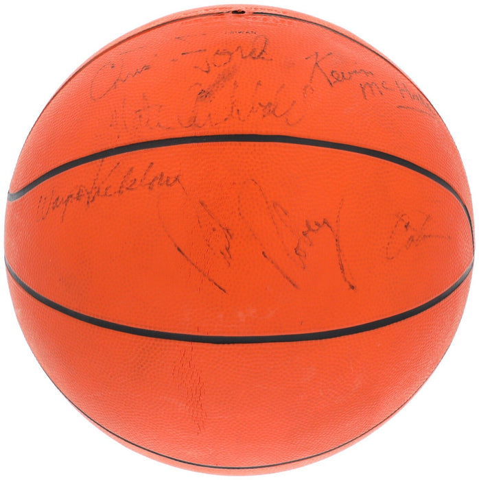 1980-81 Boston Celtics Team Signed Basketball Larry Bird PSA DNA COA