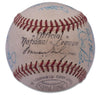 1957 Milwaukee Braves World Series Champs Team Signed Baseball Beckett COA