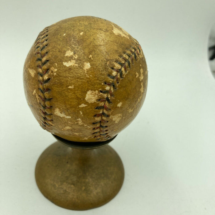 Vintage 1920's Signed Game Used National League Baseball Trophy