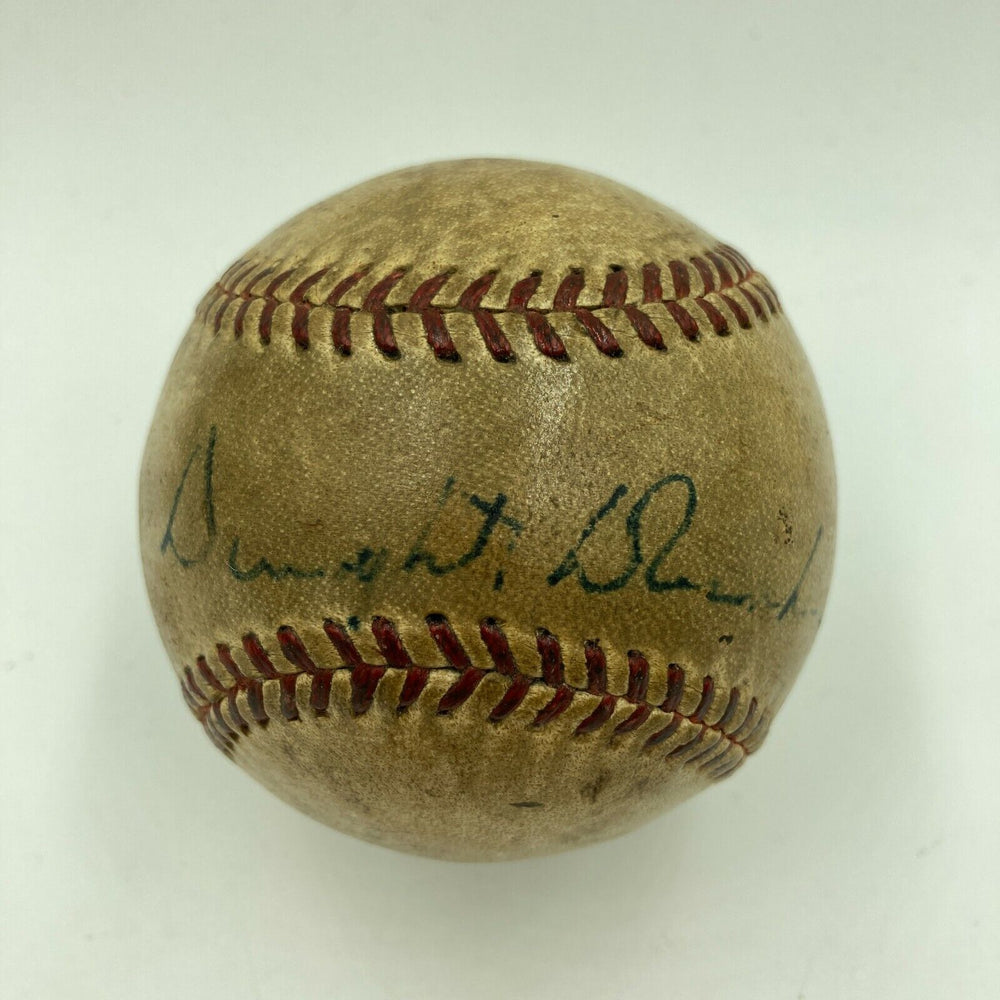 President Dwight D. Eisenhower Single Signed American League Baseball JSA COA