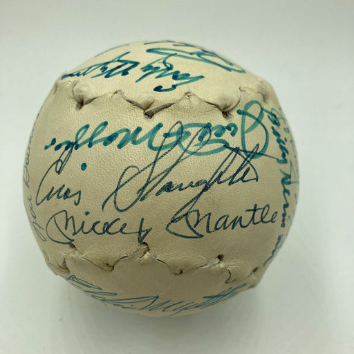 Mickey Mantle Joe Dimaggio Willie Mays Hall Of Fame Multi Signed Baseball JSA