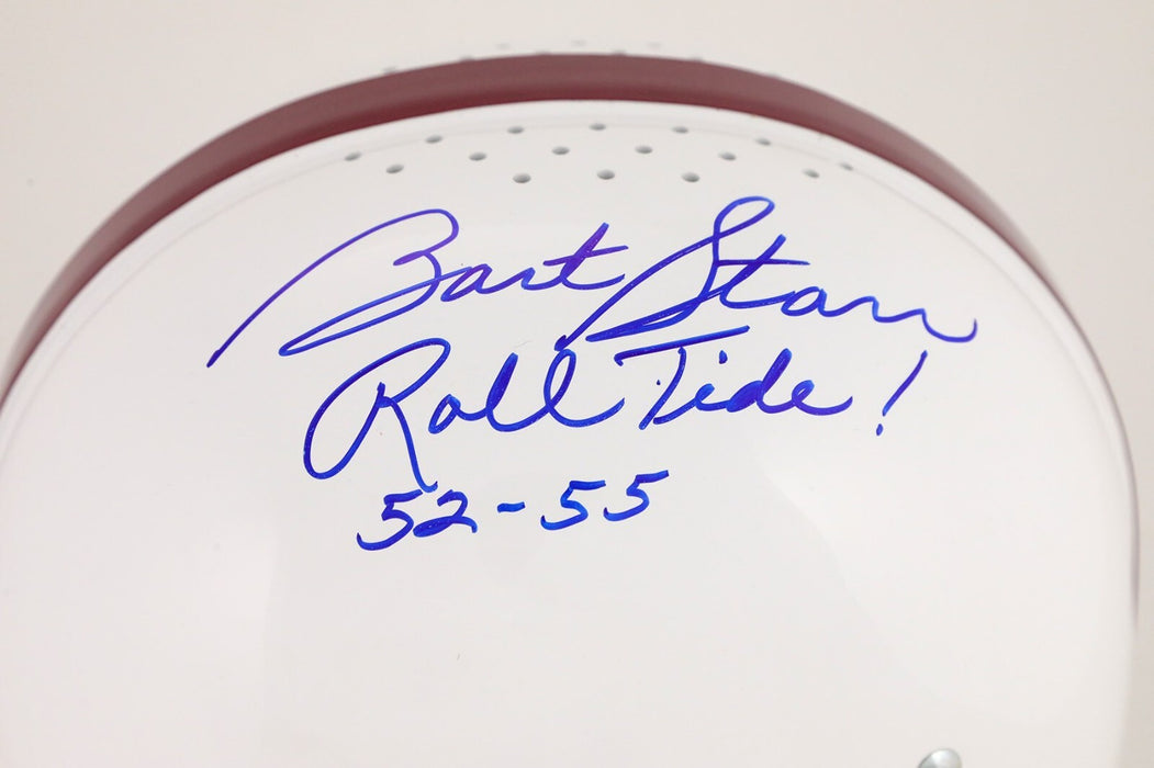 Bart Starr Alabama "Roll Tide! 52-55" Signed Full Size Authentic Helmet PSA DNA
