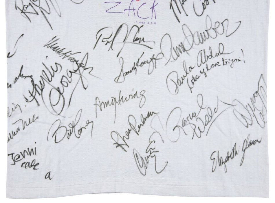 Extraordinary Celebrity Signed T-Shirt 50 Sigs John Glenn Buzz Aldrin Koufax JSA