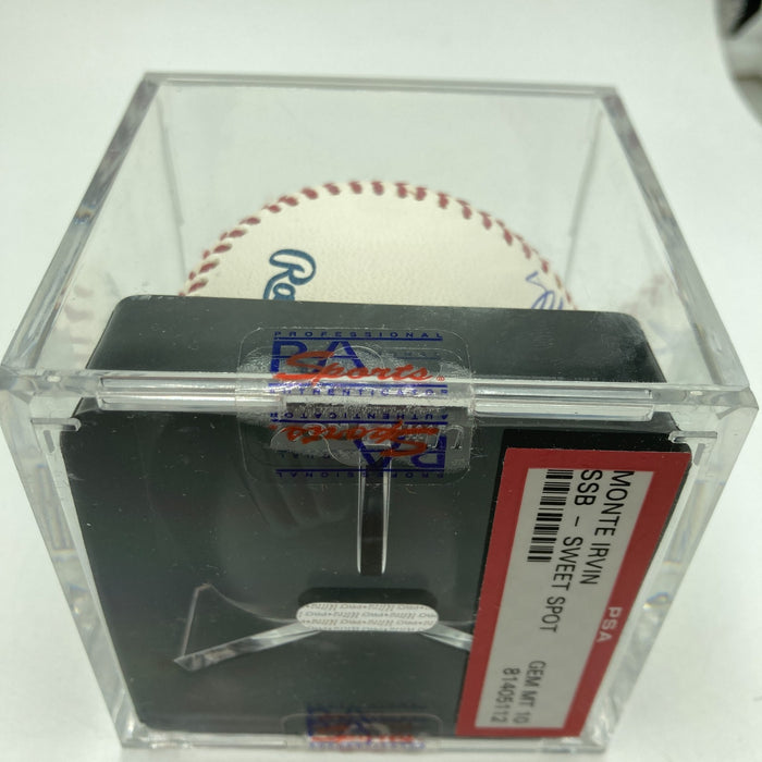 Monte Irvin Full Name Signed Major League Baseball PSA DNA Graded 10 GEM MINT